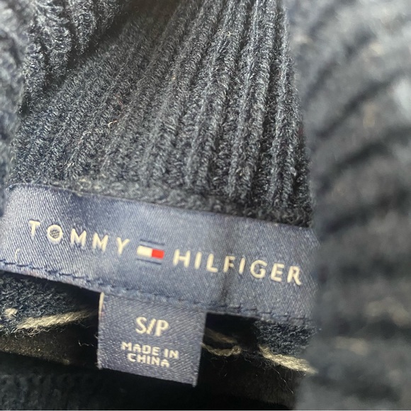 Tommy Hilfiger Navy and Red Argyle Sweater - Picture 9 of 9